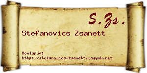 Stefanovics Zsanett névjegykártya